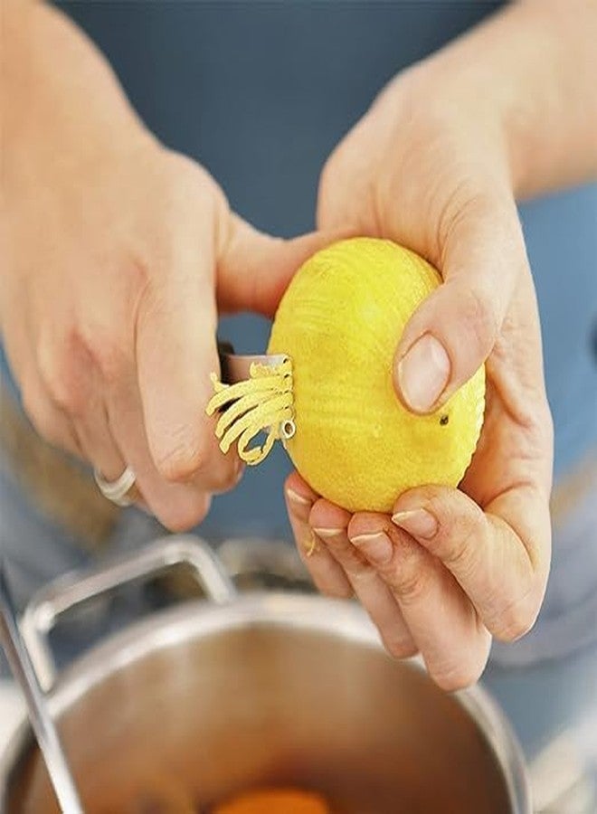 MAYANSHH MAYANSH Stainless Steel Lemon Zester, Lemon, Ginger, Garlic, Chopware, for Home, Hotel, Bar & Party 1PC (Multicolor) - Image 2